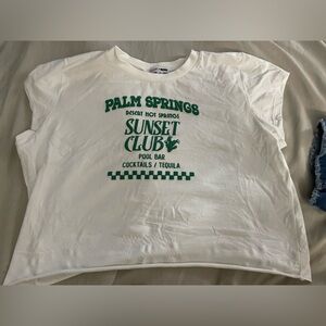 Palm Springs Crop Tee/ W&G